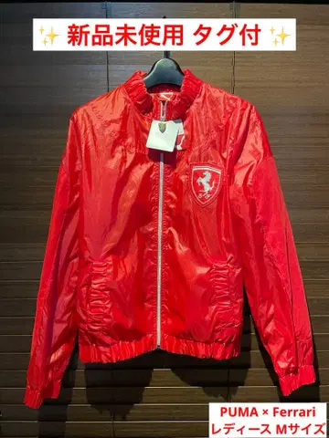 택 포함 새상품 PUMA x Ferrari 푸마 나일론 자켓 M 빨간색