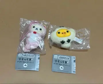 [ 미개봉 새상품 ] 카푸구루미 코리락쿠마 & 키이로이토리
