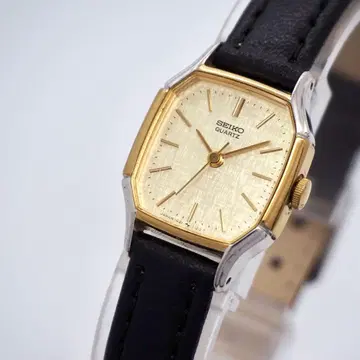 141 가동 SEIKO 시계 여성용 옥타곤 골드 빈티지