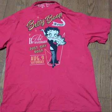 베티 붑 BRAVEMAN 카라 부착 T셔츠 베티짱