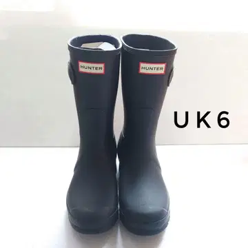 HUNTER 레인부츠 장화 블랙 UK6