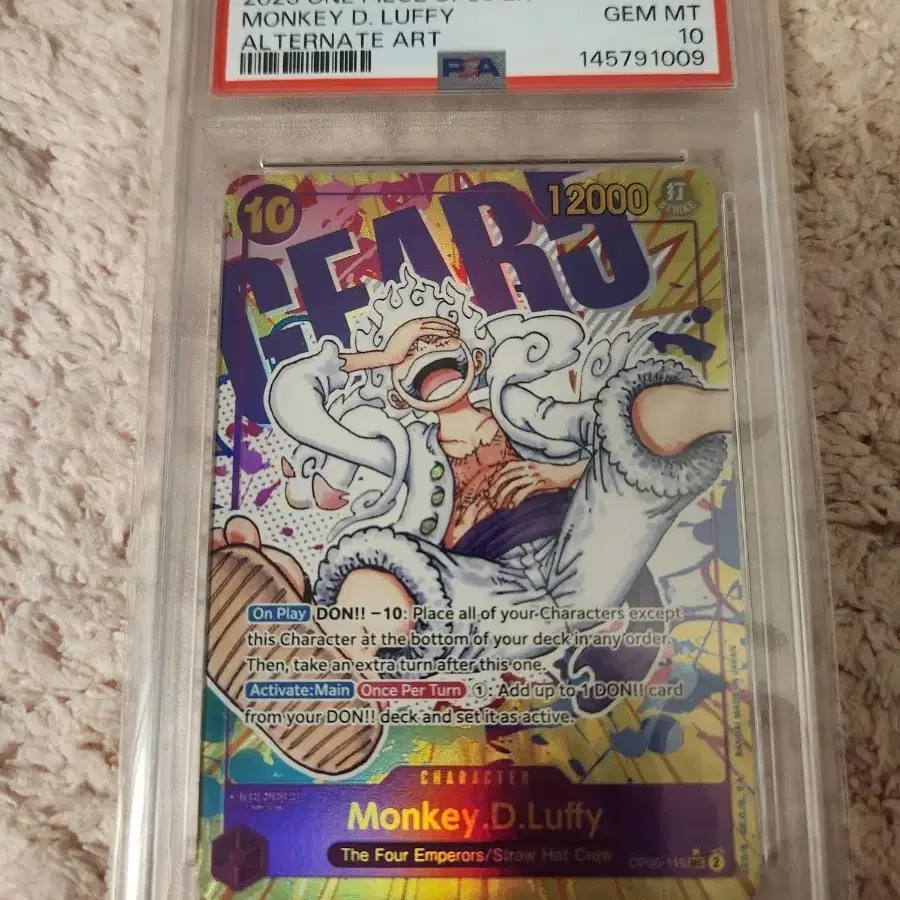 Onepiece Luffy OP01 Alternate Art PSA10 on Bunjang Global Site.