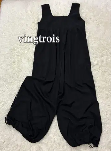 [ 새상품급 ] vingtrois 살로펫 올인원 벌룬 팬츠 블랙