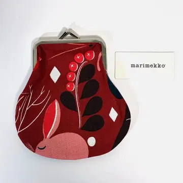 [ 레어 ] marimekko 마리메꼬 가마구치 파우치