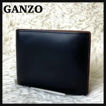 명작 GANZO 간조 접이식 지갑 브라이들 가죽 천연 가죽 구하기 어려움
