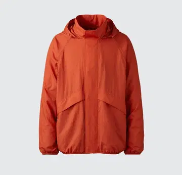 UNIQLO:C 라이트 웨이트 스탠드 블루종 오렌지 XL