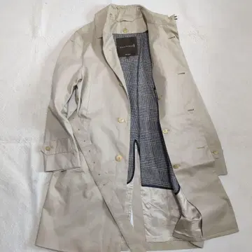 매킨토시 트렌치코트 베이지 하운드투스 라이너 38 사이즈