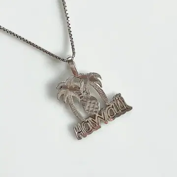 하와이안 주얼리 SILVER 925 파인애플 목걸이