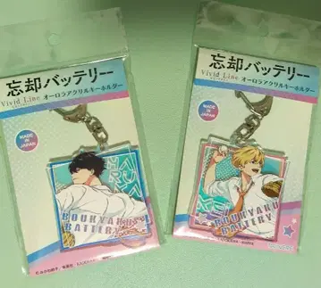 망각 배터리 오로라 아크릴 키링 요우 케이, 세이호 하루카 2개 세트