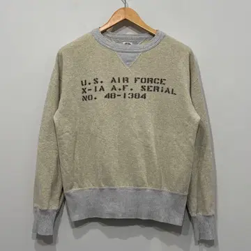 새상품급 토이즈 맥코이 스텐실 양V 맨투맨 셔츠 M 38 밀리터리