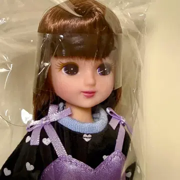 리카짱 인형 의상 세트 포함 퍼플 코디 중고 인형 본체