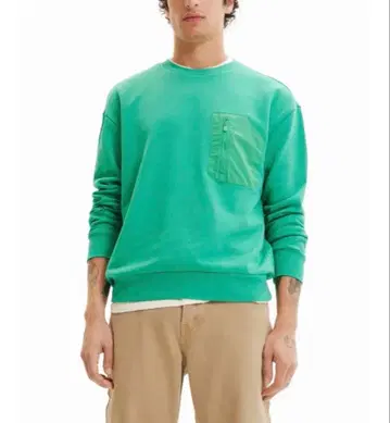 Desigual DYLAN 맨투맨 트레이닝복 그린 L