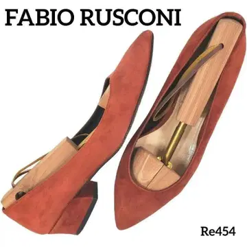 파비오 루스꼬니 스틸레토 스웨이드 청키힐 EU37