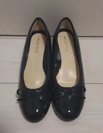 [ 새상품 ] 히미코 HIMIKO 로우힐 펌프스 23cm 네이비 컬러