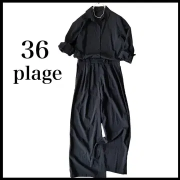 [새상품급] plage RY/NY 점프수트 36 올인원 블랙