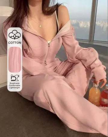 shein DAZY 후드티 후드 부착 맨투맨 & 팬츠 셋업