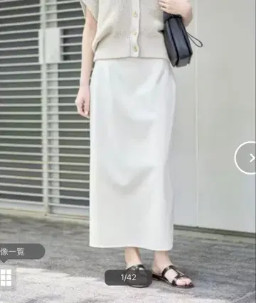 [ noble ] 저지 라이크 컬러 타이트 스커트 38 사이즈