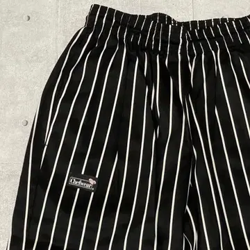 새상품 정가 14080엔 CHEFWEAR 스트라이프 팬츠 체프웨어
