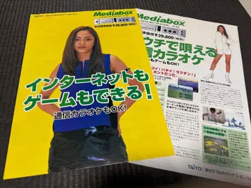 초레어 레어 레트로 아무로 나미에 리플렛 2장 있음