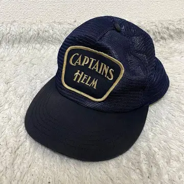새상품급 캡틴스 헬름 캡 메쉬 네이비 와펜