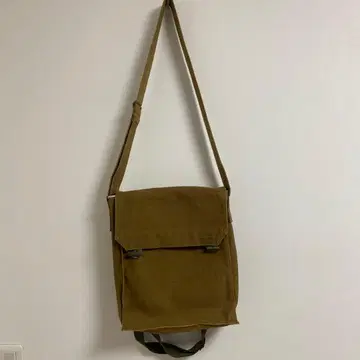 체코군 가스 마스크 숄더백 데드스탁 우드 버튼