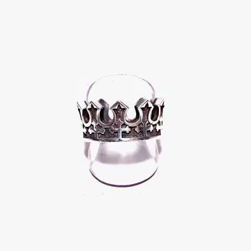 16.5호 저스틴 데이비스 크로스 크라운 반지 실버925