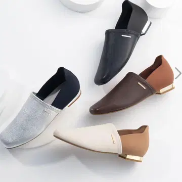 히미코 시프 스트레치 가죽 펌프스