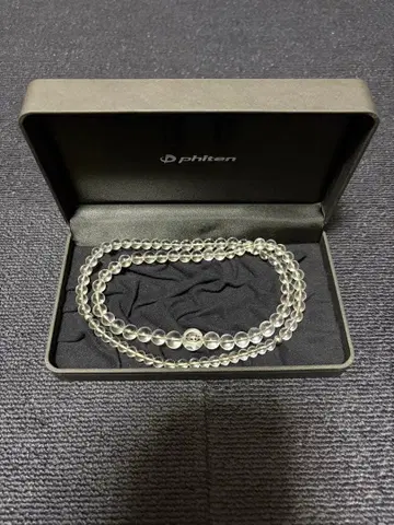 phiten 파이텐 빅볼 수정 목걸이 그라데이션 65cm