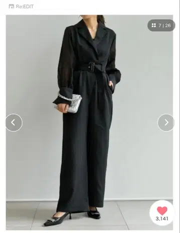 벨트 포함 시어 볼륨 슬리브 올인원