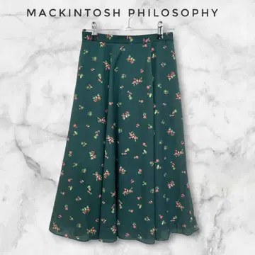 매킨토시 철학 꽃무늬 플레어 스커트