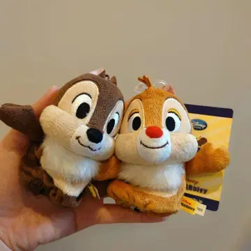 디즈니 칩과 데일 손가락 인형 유니베어