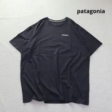 Patagonia 백 프린트 T셔츠 블랙 XXL 로고 아웃도어