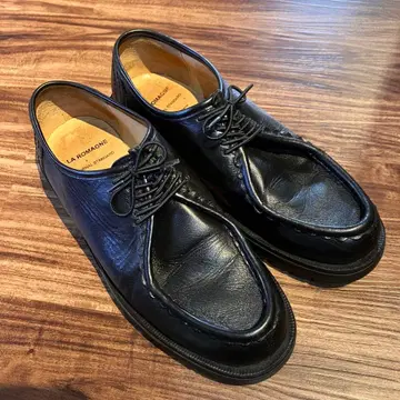 LA ROMAGNE 블랙 드레스 슈즈 K LEMAN 티롤리안