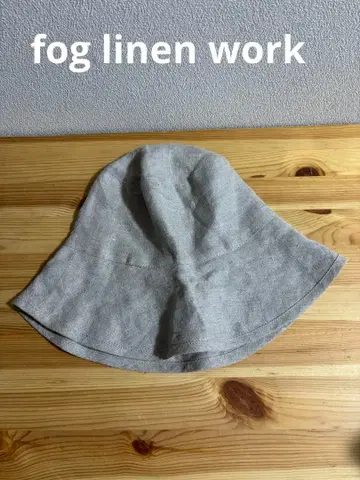 fog linen work 리투아니아 린넨 100% 햇 내추럴 모자