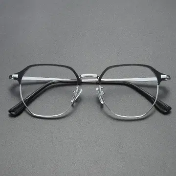 클래식 사각형 안경 블랙/실버