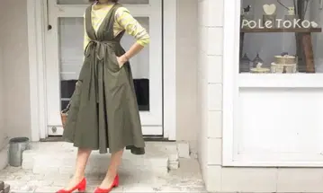 로지몬스터 펭귄 원피스 카키