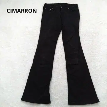CIMARRON 부츠컷 데님 스타일리시 블랙