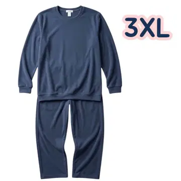 3XL 플리스 룸웨어 네이비 새출발 파자마 홈웨어 빅