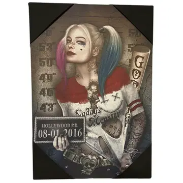 할리 퀸 특대형 아트 패널 수어사이드 스쿼드 레어 포스터