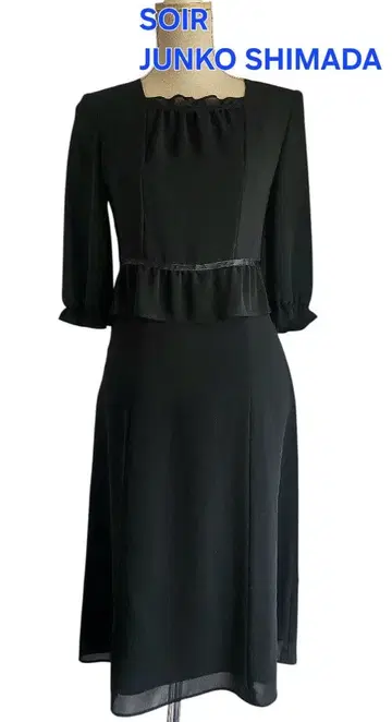 SOIR JUNKO SHIMADA 블랙 포멀 원피스