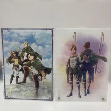 아크릴 보드 진격의 거인 제일복권 2장 세트
