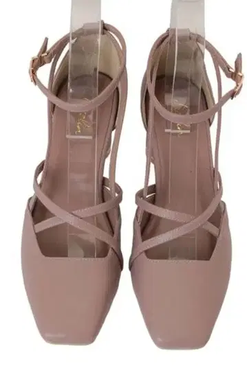 dazzlin 아트 스트랩 펌프스 핑크 M 사이즈