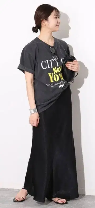 SLOBE IENA Glare Stain 스커트