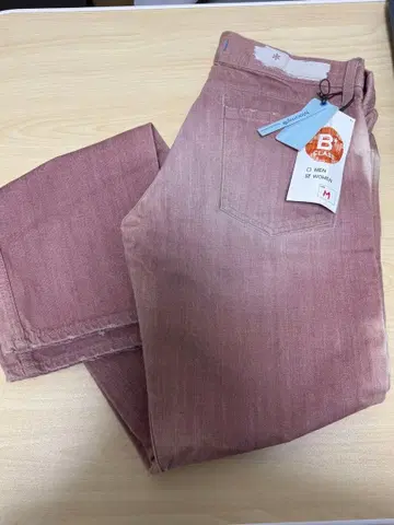 bloomy asterisk 데님 팬츠 M 사이즈 핑크색