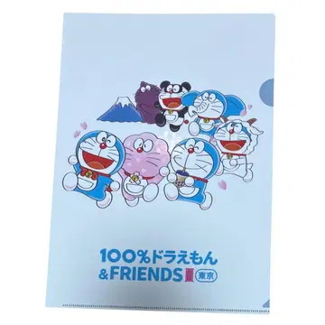 도라에몽 100% 도라에몽 & 프렌즈 문구 클리어 파일 A4 한정품