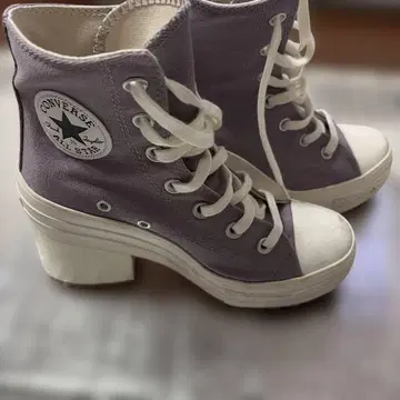 컨버스 퍼플 올스타 힐 포함 스니커즈 23.5