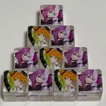 나침반 아크릴 큐브 메구메구 치이짱