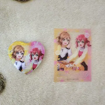 러브 라이브 나카요시 총선거 캔뱃지 클리어 카드 하나마루 루비