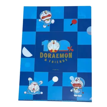 도라에몽 100% 도라에몽 & 프렌즈 문구 클리어 파일 A4 한정품