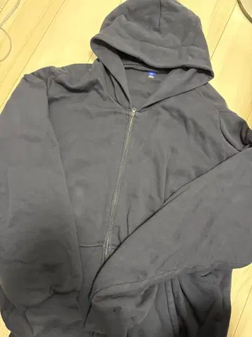 YZY GAP 이지 갭 지퍼 후드티 네이비